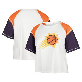 【送料無料】 フォーティーセブン レディース Tシャツ トップス Phoenix Suns '47 Women's Premier Raglan Cropped TShirt Cream