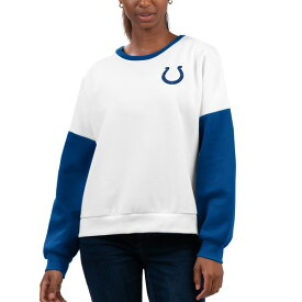 カールバンクス レディース パーカー・スウェットシャツ アウター Indianapolis Colts GIII 4Her by Carl Banks Women's AGame Pullover Sweatshirt White