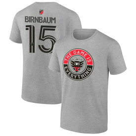 【送料無料】 ファナティクス メンズ Tシャツ トップス D.C. United Fanatics Branded The Game Is Everything Personalized Any Name & Number TShirt Heather Gray