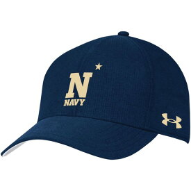 【送料無料】 アンダーアーマー レディース 帽子 アクセサリー Navy Midshipmen Under Armour Women's Logo Adjustable Hat Navy