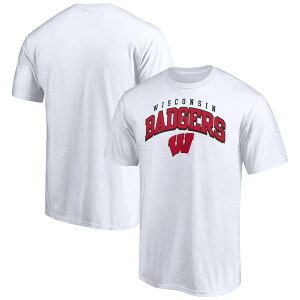 t@ieBNX Y TVc gbvX Wisconsin Badgers Fanatics Branded Line Corps TShirt White