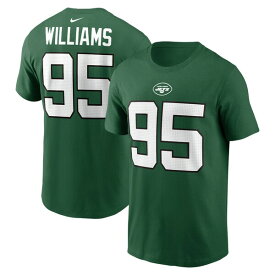 【送料無料】 ナイキ メンズ Tシャツ トップス Quinnen Williams New York Jets Nike Player Name & Number TShirt Green