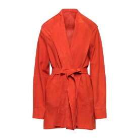 【送料無料】 パールズ レディース ジャケット＆ブルゾン アウター Overcoats & Trench Coats Orange