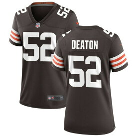 【送料無料】 ナイキ レディース ユニフォーム トップス Nike Cleveland Browns Women's Custom Game Jersey Brown