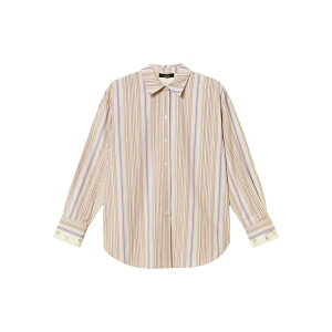 �c�C���Z�b�g ���f�B�[�X �V���c �g�b�v�X Striped-pattern shirt Neutrals