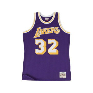 �~�b�`�F��&�l�X �����Y �J�b�g�\�[ �g�b�v�X X nba los angeles lakers magic johnson swingman jersey Purple