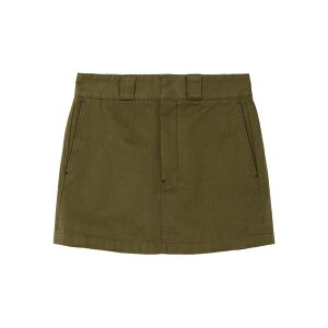 ���_�� ���f�B�[�X �X�J�[�g �{�g���X Pockets cotton mini skirt Green
