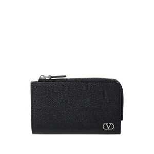 ���@�����e�B�m �K�����@�[�j �����Y ���z �A�N�Z�T���[ Zip-around logo card holder Black