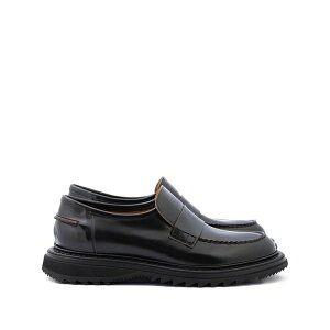 �u�b�e�� �����Y �X���b�|���E���[�t�@�[ �V���[�Y Lucca topstitched lug-sole loafers Black