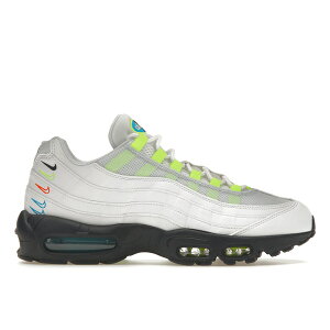 Nike �i�C�L �����Y �X�j�[�J�[ �yNike Air Max 95 White Volt Football Grey 3D Multi Swoosh�z �T�C�Y US_10(28.0cm) White/Volt/Football Grey/Blackened Blue