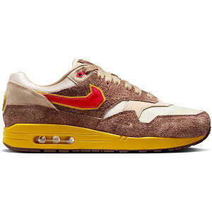 Nike iCL Y Xj[J[ yNike Air Max 1 .SWOOSH Low Poly Big Head Originsz TCY US_8.5(26.5cm) Light Chocolate/Hemp/Sand Drift/University Red