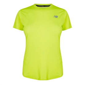 【送料無料】 ニューバランス レディース Tシャツ トップス Accelerate Hi-Viz SS Women's Running Top Fluo