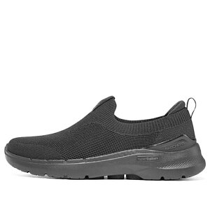 Skechers �X�P�b�`���[�Y �����Y �X�j�[�J�[ �ySkechers Go Walk 6 Warnock Mens Slip On 'Black' 216267-BBK�z �T�C�Y US_10(28.0cm)
