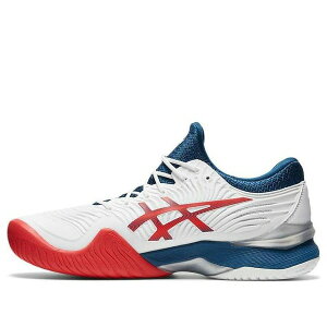 ASICS �A�V�b�N�X �����Y �X�j�[�J�[ �yASICS Court FF 2 Novak 'White Mako Blue' 1041A083-102�z �T�C�Y US_8(26.0cm)