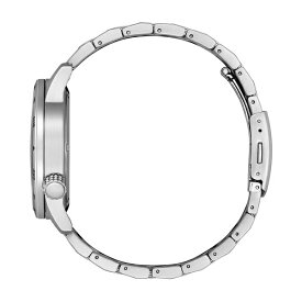 シチズン レディース 腕時計 アクセサリー Eco-Drive Men's Weekender Stainless Steel Bracelet Watch 43mm Silver-tone
