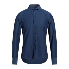 【送料無料】 エゴン フォン フュルステンベルク メンズ シャツ トップス Shirts Navy blue