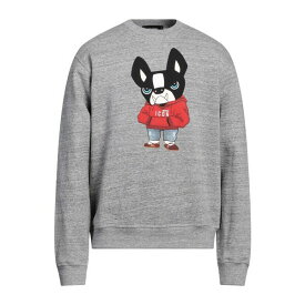 【送料無料】 ディースクエアード メンズ パーカー・スウェットシャツ アウター Sweatshirts Grey