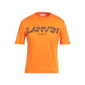 【送料無料】 ランバン メンズ Tシャツ トップス T-shirts Orange