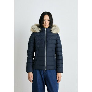 g~[qtBK[ fB[X WPbgu] AE^[ BASIC HOODED - Down jacket - dark night navy