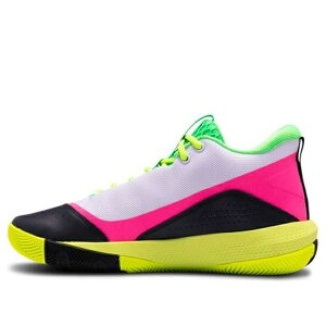 Under Armour A_[A[}[ Y Xj[J[ yUnder Armour SC 3Zero 4 'White High-Vis Yellow' 3023917-102z TCY US_6(24.0cm)