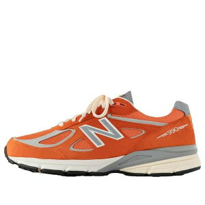 New Balance �j���[�o�����X �����Y �X�j�[�J�[ �yNew Balance x Aim Leon Dore 990v4 Orange 'Red Clay' U990OG4�z �T�C�Y US_6.5(24.5cm)