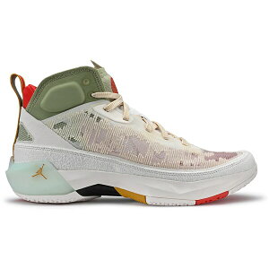 Jordan �W���[�_�� �����Y �X�j�[�J�[ �yJordan 37 CNY Year of the Rabbit�z �T�C�Y US_7.5(25.5cm) Ivory/Sanded Gold-Faded Green-Challenge Red-Ice Green
