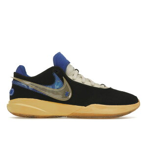 Nike �i�C�L �����Y �X�j�[�J�[ �yNike LeBron 20 Uninterrupted Speak Your Truth�z �T�C�Y US_6.5(24.5cm) Black/Coconut Milk/Hyper Royal/Topaz Gold