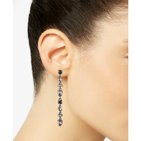 ジバンシー レディース ピアス＆イヤリング アクセサリー Silk Crystal Stone Linear Earrings JET