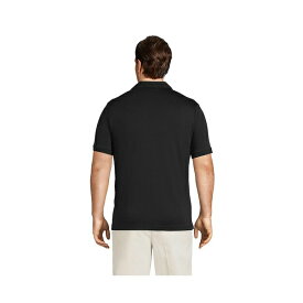ランズエンド メンズ ポロシャツ トップス Big & Tall Short Sleeve Super Soft Supima Polo Shirt Black