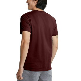 ヘインズ メンズ Tシャツ トップス Men's Originals Cotton Short Sleeve T-shirt Mulled Berry