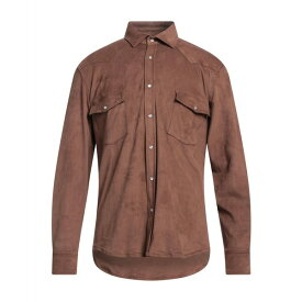 【送料無料】 エイチエスアイオー メンズ シャツ トップス Shirts Brown