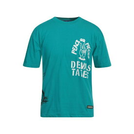 【送料無料】 デブ ステーツ メンズ Tシャツ トップス T-shirts Turquoise