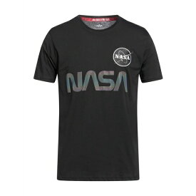 【送料無料】 アルファインダストリーズ メンズ Tシャツ トップス T-shirts Black