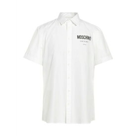 【送料無料】 モスキーノ メンズ シャツ トップス Shirts White