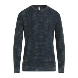 【送料無料】 バーク メンズ ニット&セーター アウター Sweaters Slate blue