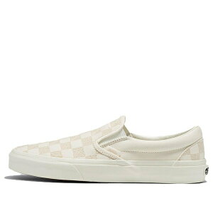 Vans バンズ メンズ スニーカー 【Vans Classic Slip-On Stitch Checkerboard 'Beige' VN000BVZCDA】 サイズ US_M_4.5