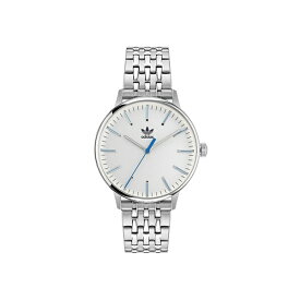 アディダス レディース 腕時計 アクセサリー Unisex Three Hand Code One Silver-Tone Stainless Steel Bracelet Watch 38mm Silver-Tone