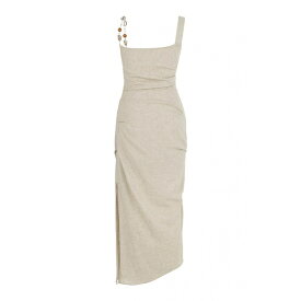 ノクチューン レディース ワンピース トップス Women's Long Dress with Accessory Strap Light beige