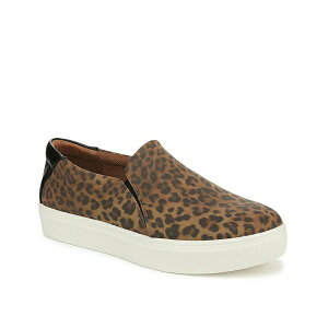 hN^[EV[ fB[X Xj[J[ V[Y Madison Cloud Platform Slip-On Sneaker Brown/Black Leopard Print