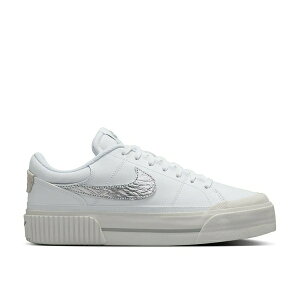 iCL fB[X Xj[J[ V[Y Court Legacy Lift Sneaker - Women's White/Silver Metallic