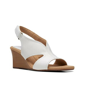 N[NX fB[X T_ V[Y Kyarra Aster Wedge Sandal White