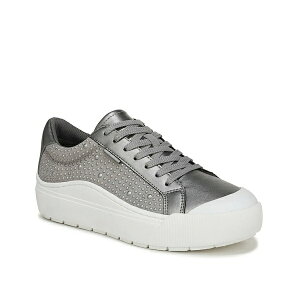hN^[EV[ fB[X Xj[J[ V[Y Time Off Platform Sneaker - Women's Pewter Metallic Embellished Fabric