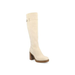 Wl[ fB[X u[c V[Y Letice Wide Calf Platform Boot Cream