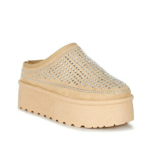 ロンンドンラグ レディース スリッポン・ローファー シューズ Kickles Platform Slipper Beige
