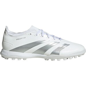 adidas �A�f�B�_�X �����Y �X�j�[�J�[ �yadidas Predator 24 League Low Turf Cloud White Silver Metallic Grey�z �T�C�Y US_10.5(28.5cm) Cloud White/Silver Metallic/Grey One