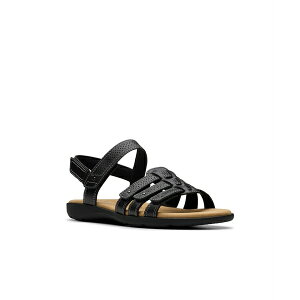 N[NX fB[X T_ V[Y Collection Women's Elizabelle Kay Riptape Flat Sandals Black Leather