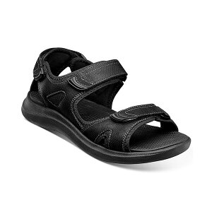 �m���u�b�V�� �����Y �T���_�� �V���[�Y Men's Rio Vista Three Strap River Sandals Black