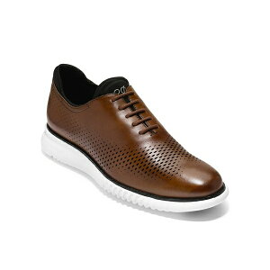 R[n[ Y hXV[Y V[Y Men's 2.Zerogrand Laser Wing Oxford Shoes British Tan, Ivory