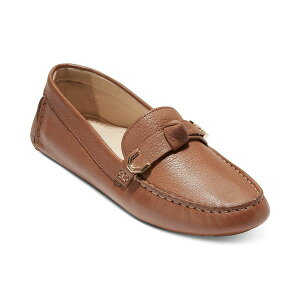 R[n[ fB[X Xb|E[t@[ V[Y Women's Evelyn Bow Driver Loafers Pecan Leather