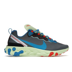 Nike �i�C�L �����Y �X�j�[�J�[ �yNike React Element 55 Volt Dark Grey Photo Blue�z �T�C�Y US_10(28.0cm) Volt/Dark Grey-Photo Blue-Blue Stardust